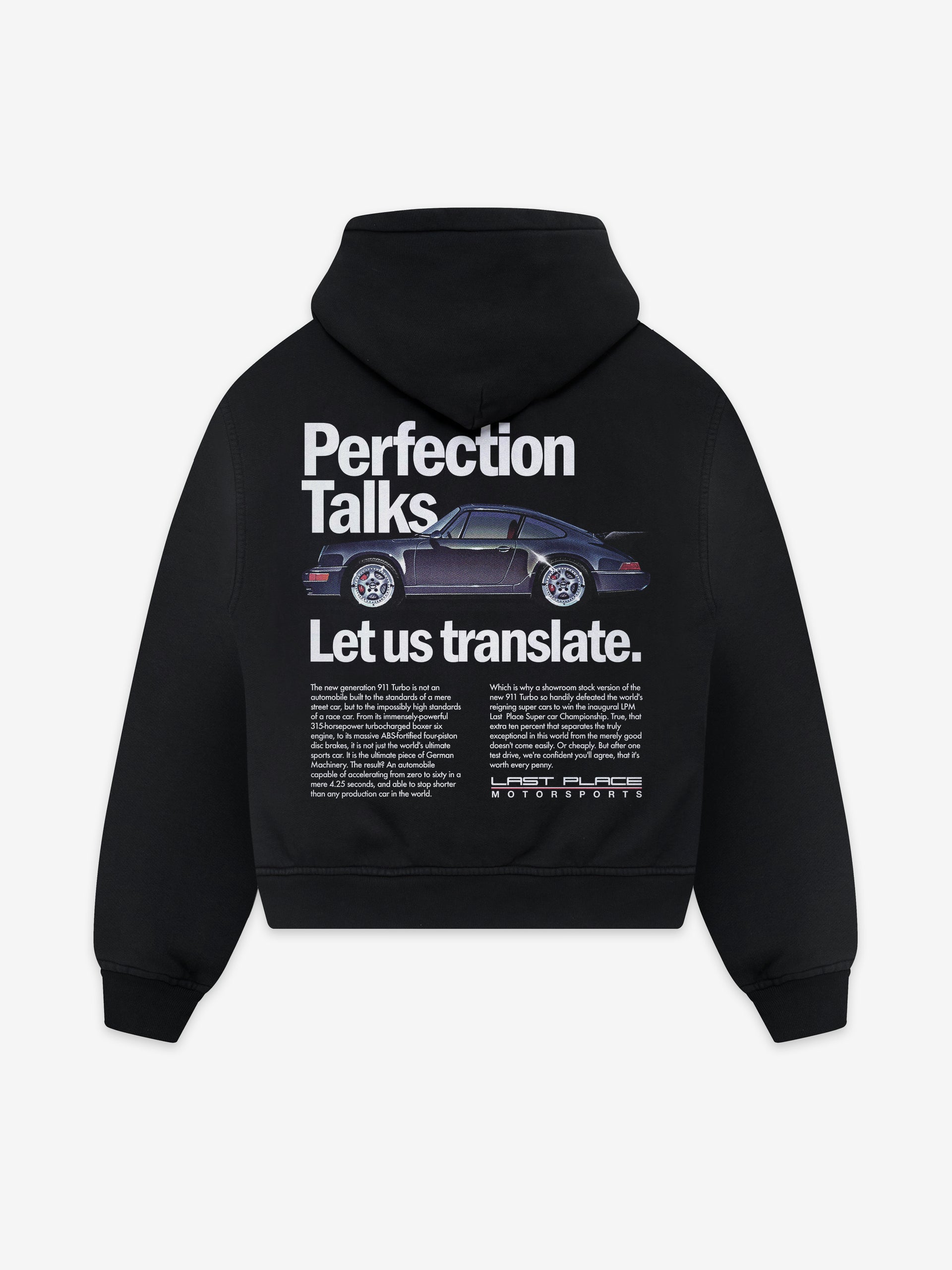 964 Perfection Talks Zip-Up – Last Place Motorsports